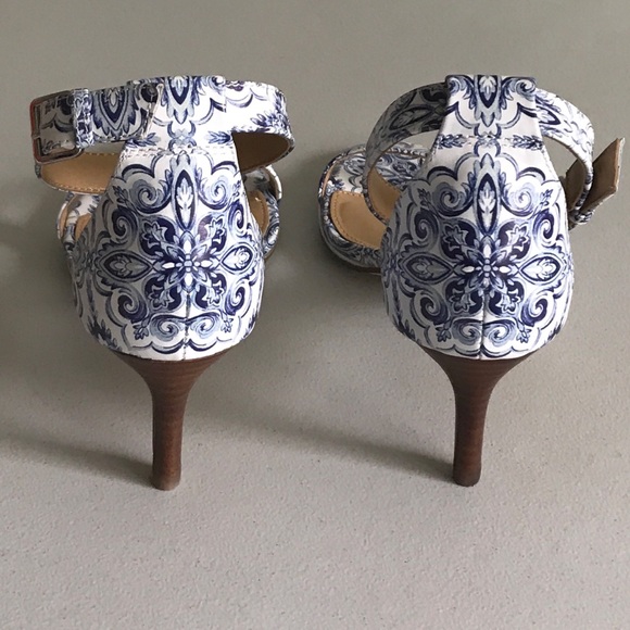 {Talbots} Trulli Ornate Tile Leather Sandals - Picture 3 of 8